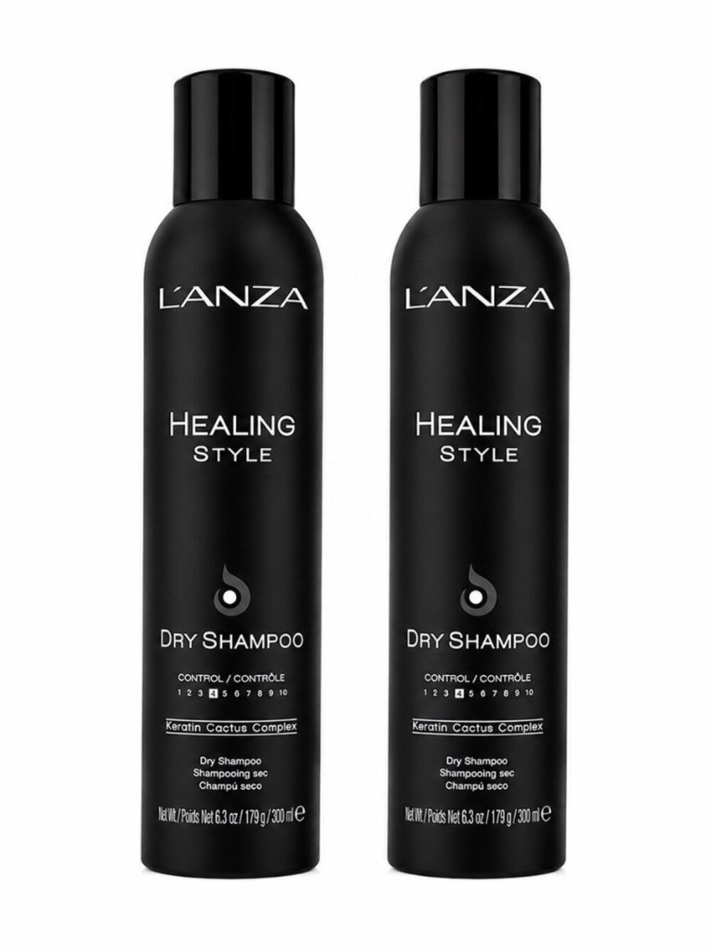 L’ANZA Healing Style Dry Shampoo 6.3 oz 300ml Keratin Cactus Complex 2 Pack